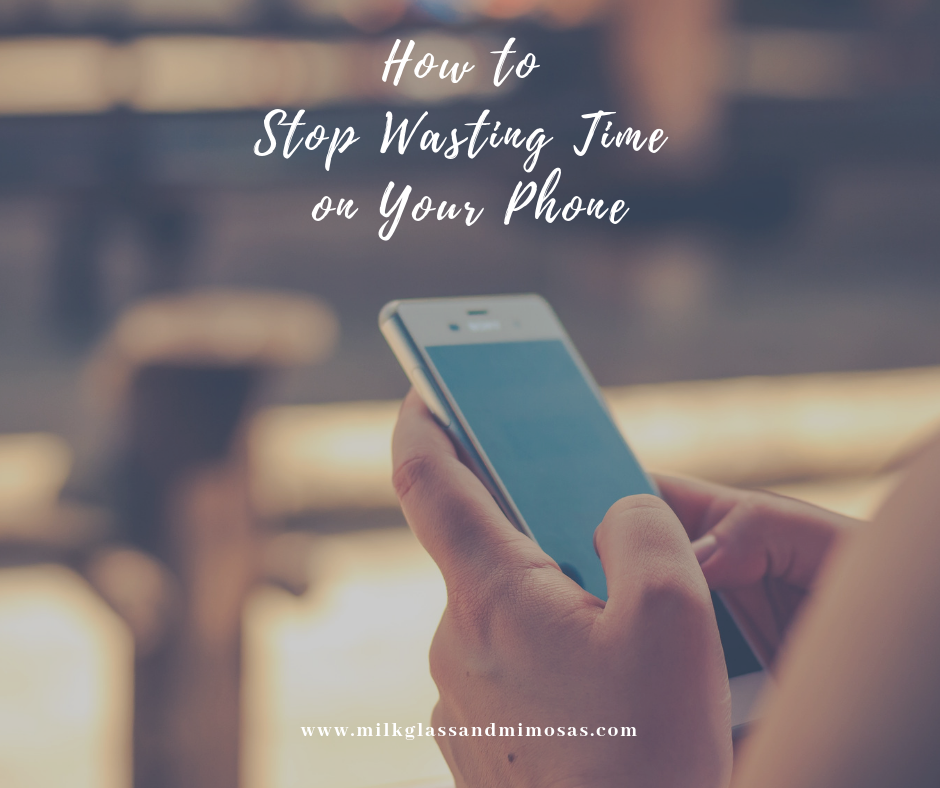 Avoid wasting time on your phone