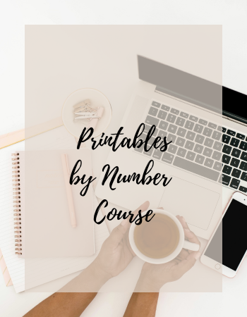 Printables by Number course with desktop background